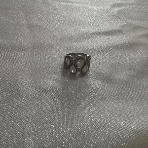 Sterling silver Swarovski ring